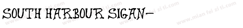 South Harbour Sigan字体转换